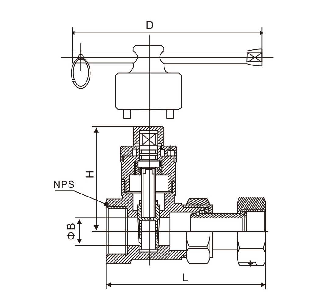 磁性鎖閉(bi)活接止回閘(zhá)閥(圖1)