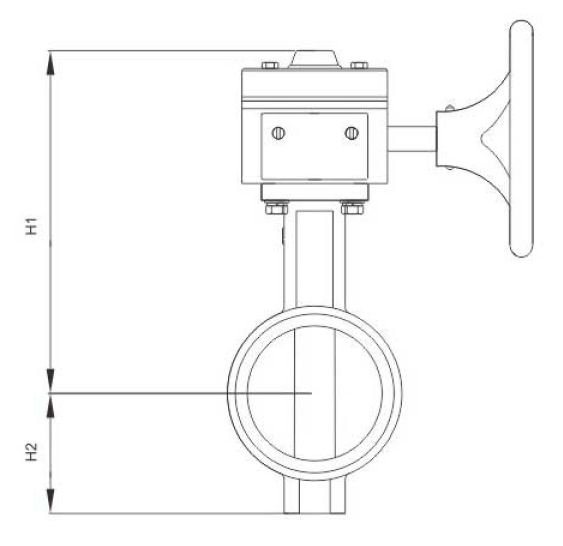 蝸(wo)輪信号溝(gōu)槽蝶閥(圖(tu)1) 蝸輪信号(hao)溝槽蝶閥(fá)(圖1)