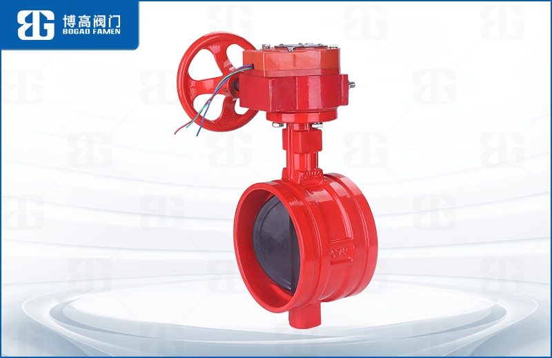 蝸輪(lún)信号溝槽(cao)蝶閥