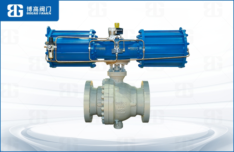 氣動鑄(zhù)鋼固定(ding)式球閥(fá)